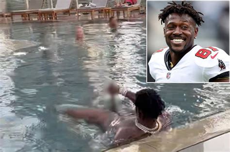 Antonio Brown caught exposing himself to shocked guests at。